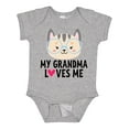 thumbnail image 1 of Inktastic Grandma Loves Me Girls Baby Bodysuit, 1 of 5