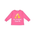 thumbnail image 1 of Inktastic Grandma Loves Me Girls Giraffe Granddaughter Girls Long Sleeve Toddler T-Shirt, 1 of 5
