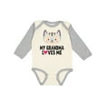 thumbnail image 1 of Inktastic Grandma Loves Me Girls Long Sleeve Baby Bodysuit, 1 of 5