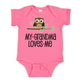 thumbnail image 1 of Inktastic Grandma Loves Me Girls Owl Girls Baby Bodysuit, 1 of 5