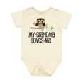 thumbnail image 1 of Inktastic Grandma Loves Me Girls Owl Girls Baby Bodysuit, 1 of 5