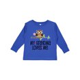 thumbnail image 1 of Inktastic Grandma Loves Me Girls Owl Girls Long Sleeve Toddler T-Shirt, 1 of 5