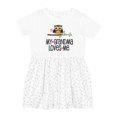 thumbnail image 1 of Inktastic Grandma Loves Me Girls Owl Girls Toddler Dress, 1 of 5
