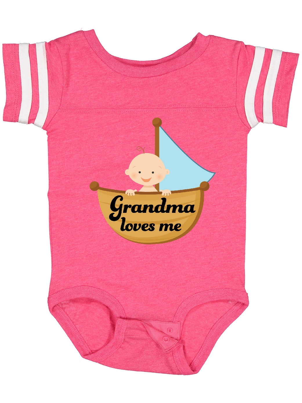 Loved By My Abuela Baby Bodysuit - Elephant Design Grandchild Gift Onesie