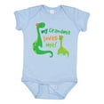 thumbnail image 1 of Inktastic Grandma Loves Me Grandchild Dinosaur Boys Baby Bodysuit, 1 of 5