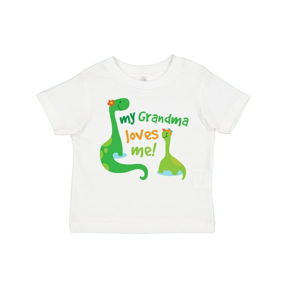Inktastic Grandma Loves Me Grandchild Dinosaur Boys Toddler T-Shirt