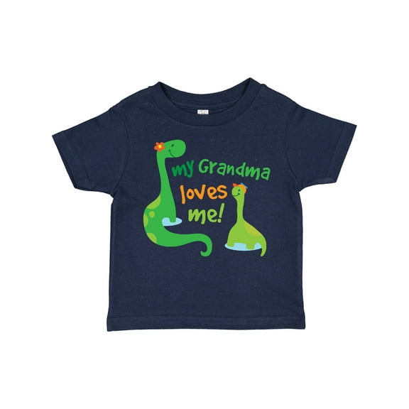 Inktastic Grandma Loves Me Grandchild Dinosaur Boys Toddler T-Shirt