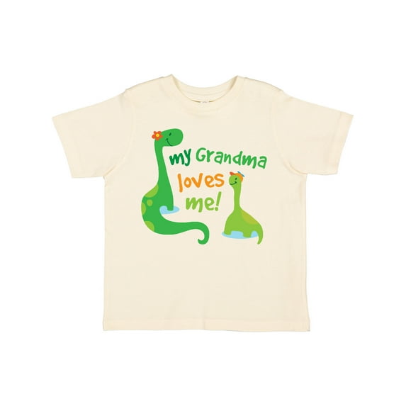 Inktastic Grandma Loves Me Grandchild Dinosaur Boys Toddler T-Shirt