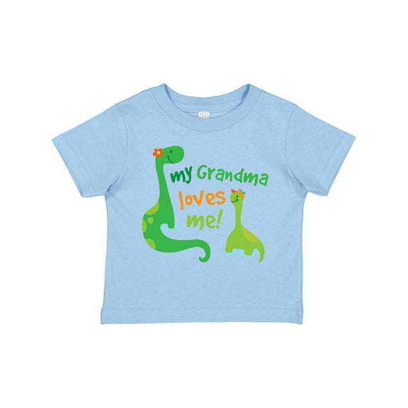 Inktastic Grandma Loves Me Grandchild Dinosaur Boys Toddler T-Shirt