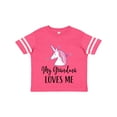 thumbnail image 1 of Inktastic Grandma Loves Me Unicorn Girls Girls Toddler T-Shirt, 1 of 5