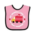 thumbnail image 1 of Inktastic Grandma Loves Me Valentine Truck Kids Boys or Girls Baby Bib, 1 of 4