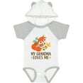 thumbnail image 1 of Inktastic Grandma Loves Me Woodland Fox Boys or Girls Baby Bodysuit, 1 of 5