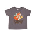thumbnail image 1 of Inktastic Grandma Loves Me Woodland Fox Gift Boys or Girls Toddler T-Shirt, 1 of 5