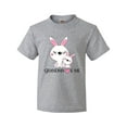 thumbnail image 1 of Inktastic Grandma Loves Me- bunny family Youth T-Shirt, 1 of 5