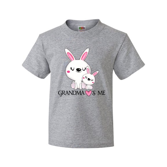 Inktastic Grandma Loves Me- bunny family Youth T-Shirt