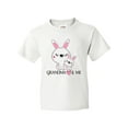 thumbnail image 1 of Inktastic Grandma Loves Me- bunny family Youth T-Shirt, 1 of 5