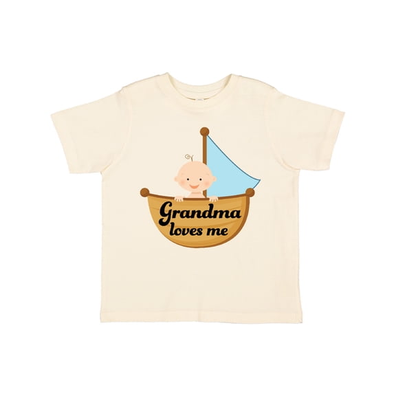 Inktastic Grandma Loves Me grandchild Boys Toddler T-Shirt
