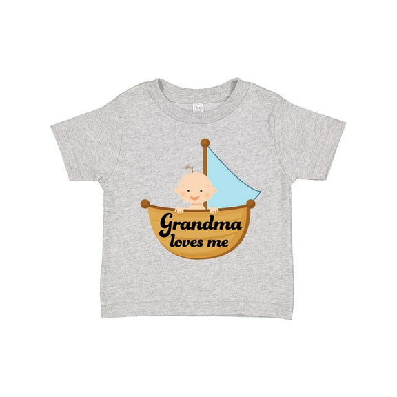 Inktastic Grandma Loves Me grandchild Boys Toddler T-Shirt