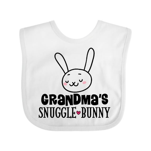 Inktastic Grandma Snuggle Bunny Easter Boys or Girls Baby Bib