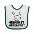 thumbnail image 1 of Inktastic Grandma Snuggle Bunny Easter Boys or Girls Baby Bib, 1 of 4