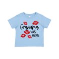 thumbnail image 1 of Inktastic Grandma Was Here Red Kisses Boys or Girls Toddler T-Shirt, 1 of 5