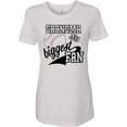thumbnail image 1 of Inktastic Grandma and Biggest Fan Baseball Family Fan Women's T-Shirt, 1 of 5