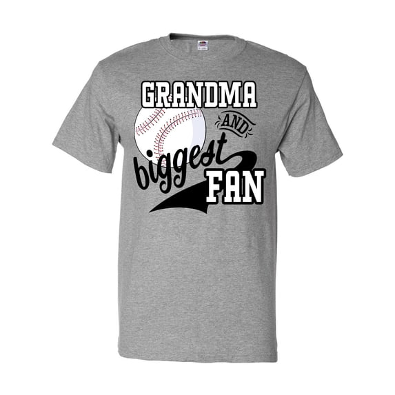 Inktastic Grandma and Biggest Fan- baseball family fan T-Shirt