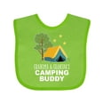 thumbnail image 1 of Inktastic Grandma and Grandpa Camping Buddy Boys or Girls Baby Bib, 1 of 4