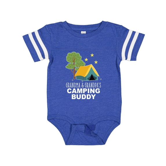 Inktastic Grandma and Grandpa Camping Buddy Boys or Girls Baby Bodysuit