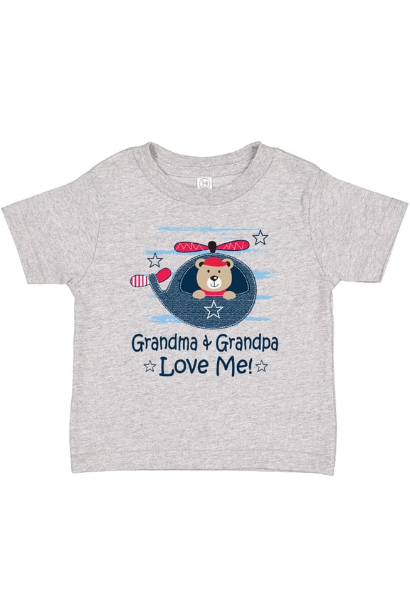 Grandma and Grandpa Love Me Boys Boys or Girls Baby T-Shirt