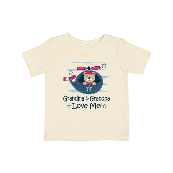 Inktastic Grandma and Grandpa Love Me Boys Boys or Girls Baby T-Shirt
