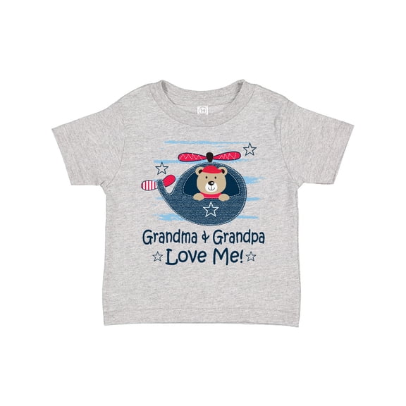 Inktastic Grandma and Grandpa Love Me Boys Boys or Girls Toddler T-Shirt