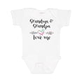 thumbnail image 1 of Inktastic Grandma and Grandpa Love Me Heart Grandchild Boys or Girls Baby Bodysuit, 1 of 5