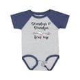 thumbnail image 1 of Inktastic Grandma and Grandpa Love Me Heart Grandchild Boys or Girls Baby Bodysuit, 1 of 5
