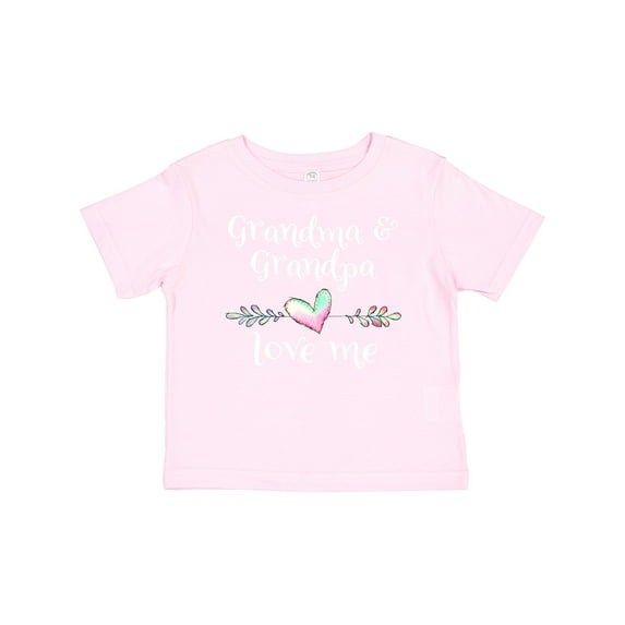 Inktastic Grandma and Grandpa Love Me Heart Grandchild Boys or Girls Baby T-Shirt