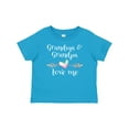 thumbnail image 1 of Inktastic Grandma and Grandpa Love Me Heart Grandchild Boys or Girls Baby T-Shirt, 1 of 5