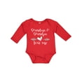 thumbnail image 1 of Inktastic Grandma and Grandpa Love Me Heart Grandchild Boys or Girls Long Sleeve Baby Bodysuit, 1 of 5