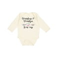 thumbnail image 1 of Inktastic Grandma and Grandpa Love Me Heart Grandchild Boys or Girls Long Sleeve Baby Bodysuit, 1 of 5