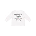 thumbnail image 1 of Inktastic Grandma and Grandpa Love Me Heart Grandchild Boys or Girls Long Sleeve Toddler T-Shirt, 1 of 5