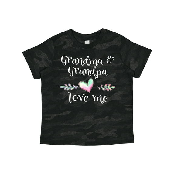 Inktastic Grandma and Grandpa Love Me- Heart Grandchild Boys or Girls Toddler T-Shirt