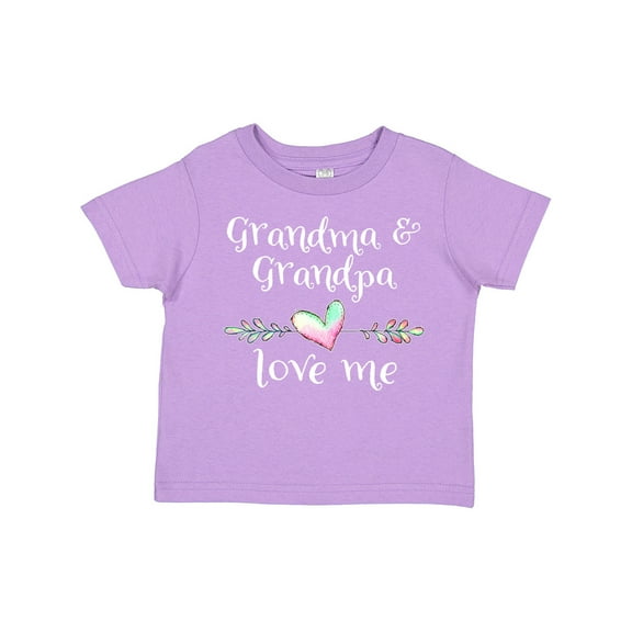 Inktastic Grandma and Grandpa Love Me- Heart Grandchild Boys or Girls Toddler T-Shirt