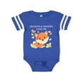 thumbnail image 1 of Inktastic Grandma and Grandpa Love Me Little Fox Boys or Girls Baby Bodysuit, 1 of 5
