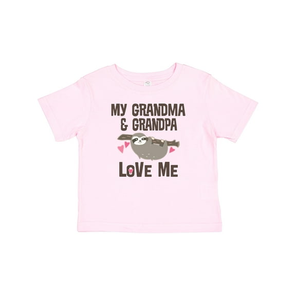 Inktastic Grandma and Grandpa Love Me Sloth Girls Baby T-Shirt