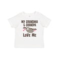 thumbnail image 1 of Inktastic Grandma and Grandpa Love Me Sloth Girls Toddler T-Shirt, 1 of 5