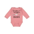 thumbnail image 1 of Inktastic Grandma and Grandpas Favorite- Heart Grandchild Boys or Girls Long Sleeve Baby Bodysuit, 1 of 5