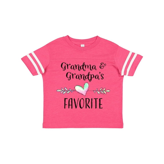 Inktastic Grandma and Grandpas Favorite- Heart Grandchild Boys or Girls Toddler T-Shirt