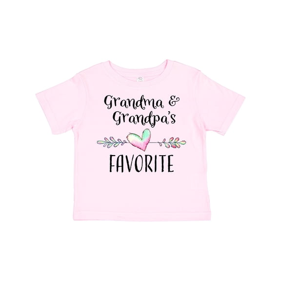 Inktastic Grandma and Grandpas Favorite- Heart Grandchild Boys or Girls Toddler T-Shirt