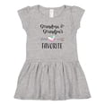 thumbnail image 1 of Inktastic Grandma and Grandpas Favorite- Heart Grandchild Girls Toddler Dress, 1 of 5