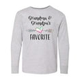 thumbnail image 1 of Inktastic Grandma and Grandpas Favorite Heart Grandchild Long Sleeve Youth T-Shirt, 1 of 5
