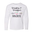 thumbnail image 1 of Inktastic Grandma and Grandpas Favorite Heart Grandchild Long Sleeve Youth T-Shirt, 1 of 5